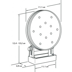 Girofar directional LED cu baterii si prindere magnetica Girofar directional LED cu baterii si prindere magnetica